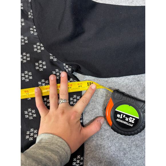 Pendleton Cardigan Women XL Black White Geometric Knit Silk Sweater Preppy Retro - Picture 2 of 5